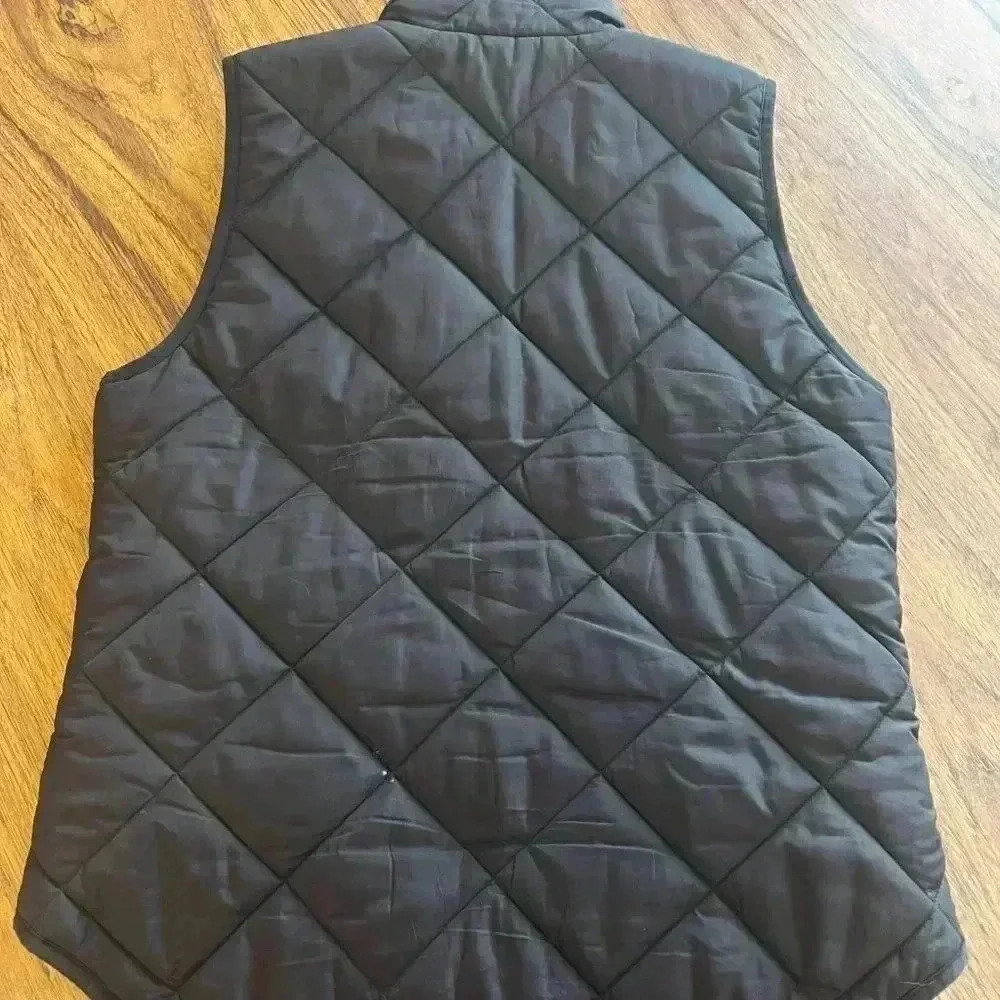 J. Crew Black Quilted Vest-Size S - Picture 4 of 4